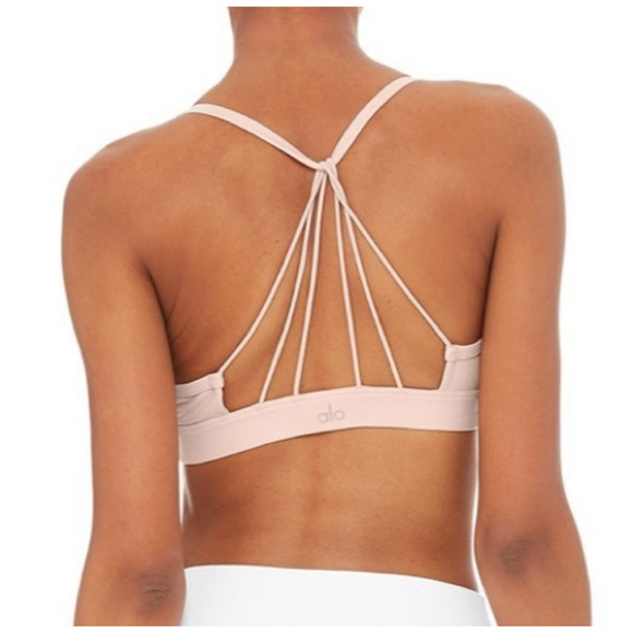 ALO Yoga Other - ALO Yoga Sunny Strappy Sports Bra Glossy Nectar XS